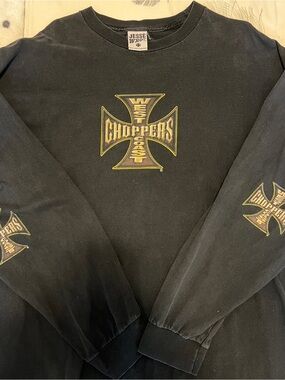 West Coast Choppers Black Long Sleeve Logo Shirt